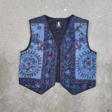 Cherokee Vtg Cherokee Embroidered Vest