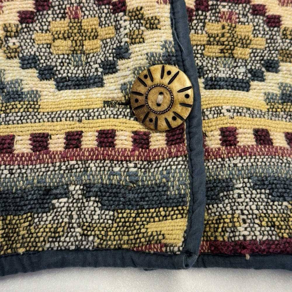 Vintage New Identity Tapestry Aztec Blazer Womens… - image 6