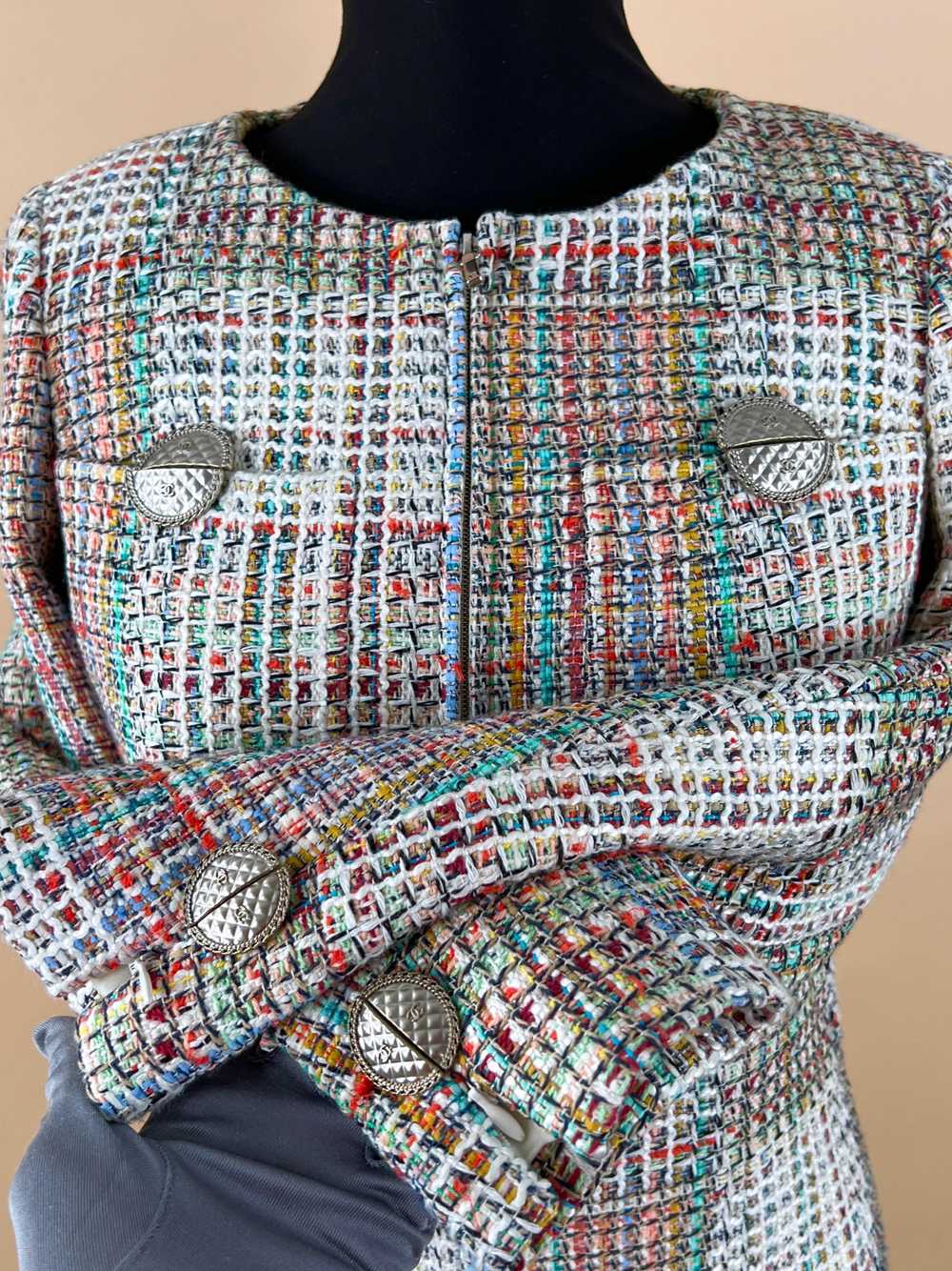 Product Details Chanel Multicolour Tweed Jacket - image 7