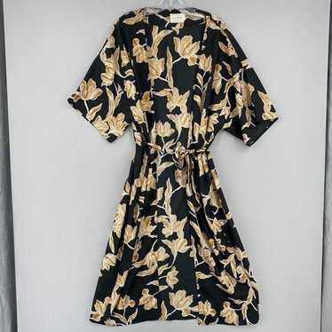 Anthropologie Maison Du Soir Selena Black Floral … - image 1