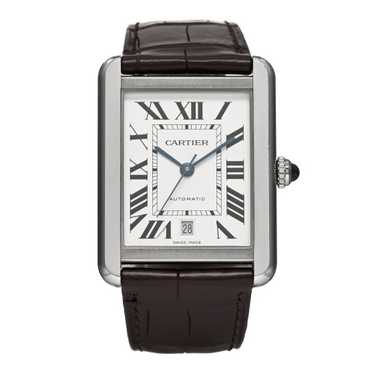 CARTIER Stainless Steel Alligator 31mm Tank Solo A