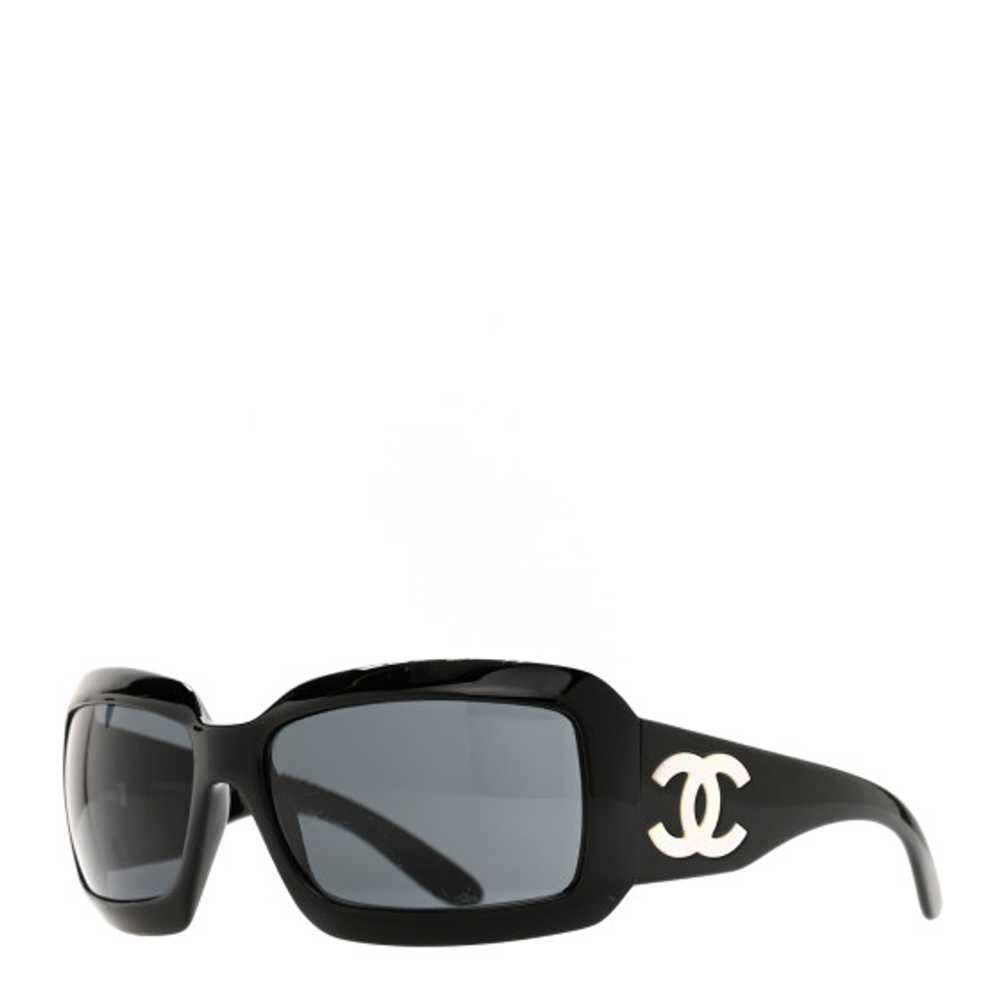 CHANEL Mother of Pearl CC Sunglasses 5076-H Black - image 1