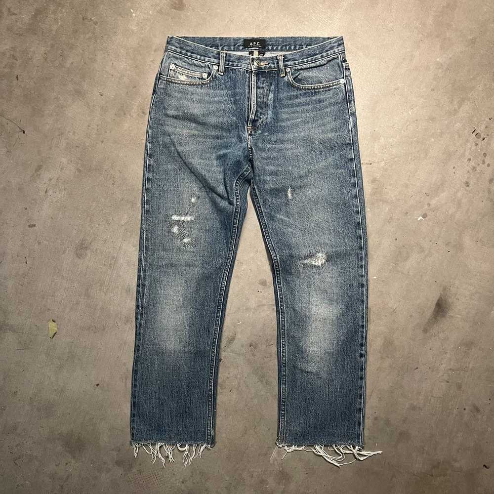 A.P.C. Distressed/Repaired A.P.C. Denim Jeans - image 1