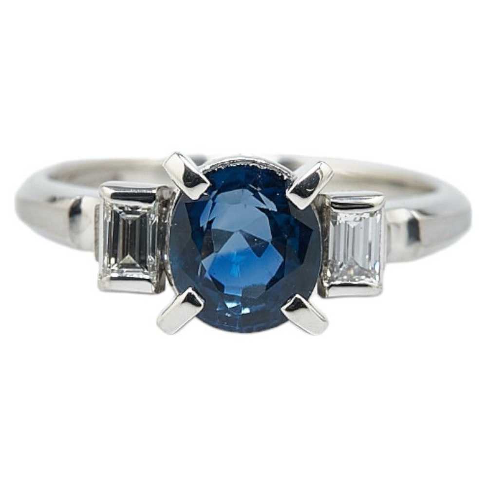 Other Other Pt900 Platinum Sapphire 1.58ct Diamon… - image 2