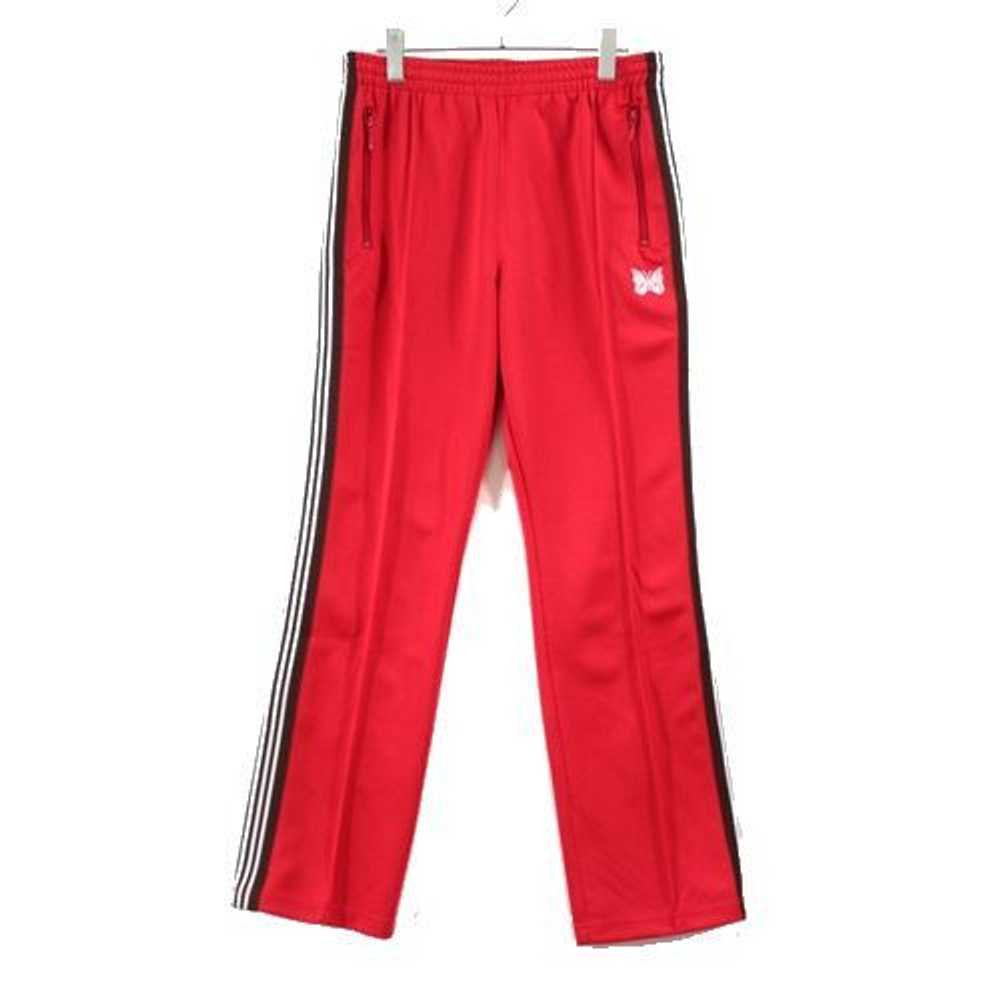 Needles Sweat Pants Narrow Track Poly Smooth Red - image 1