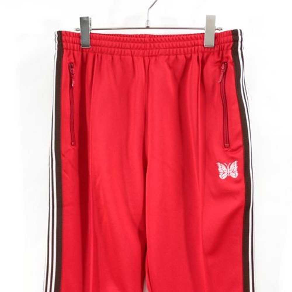 Needles Sweat Pants Narrow Track Poly Smooth Red - image 3