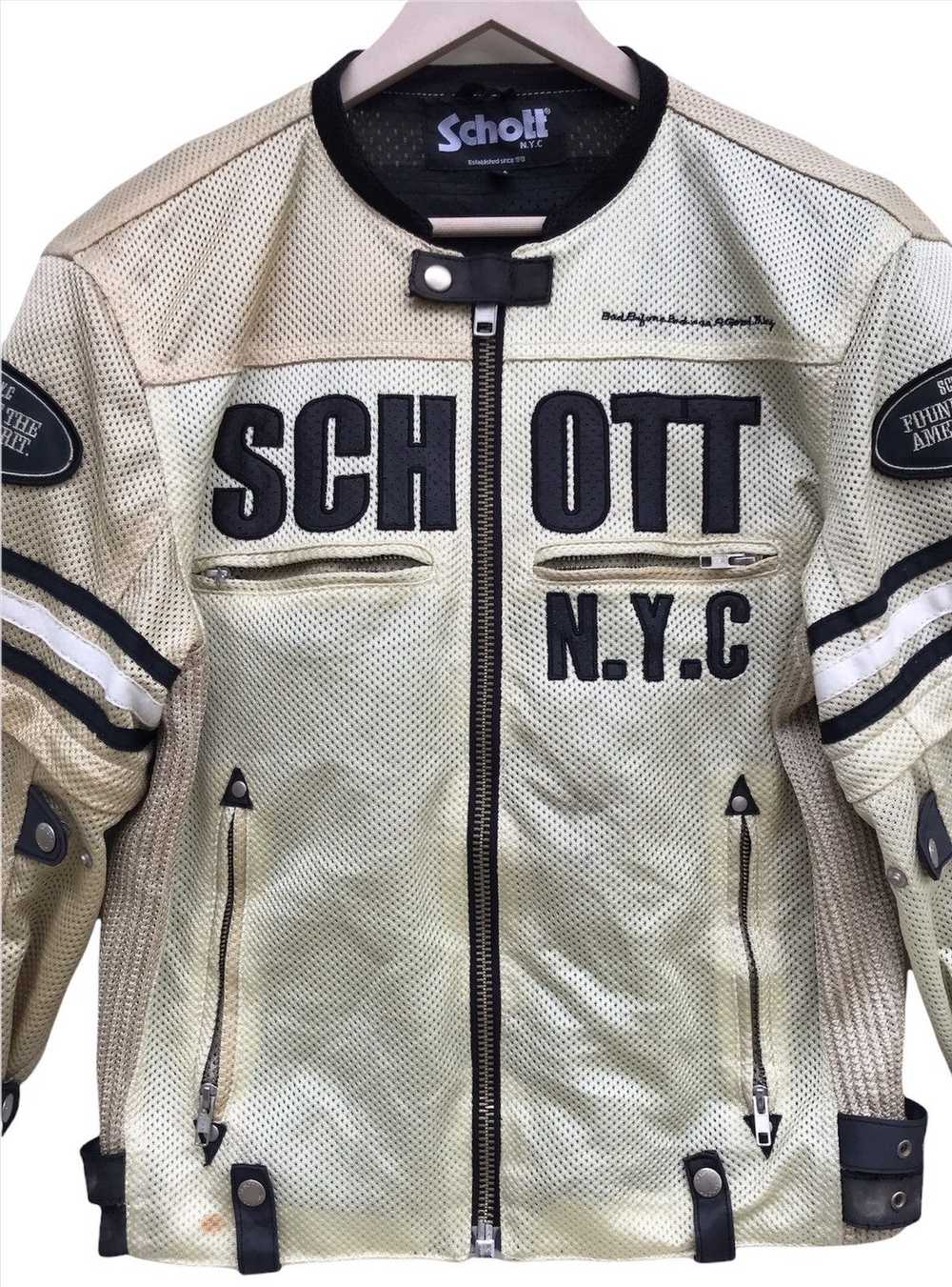 Racing × Schott SCHOTT N.Y.C Motorcycle Jacket Si… - image 4