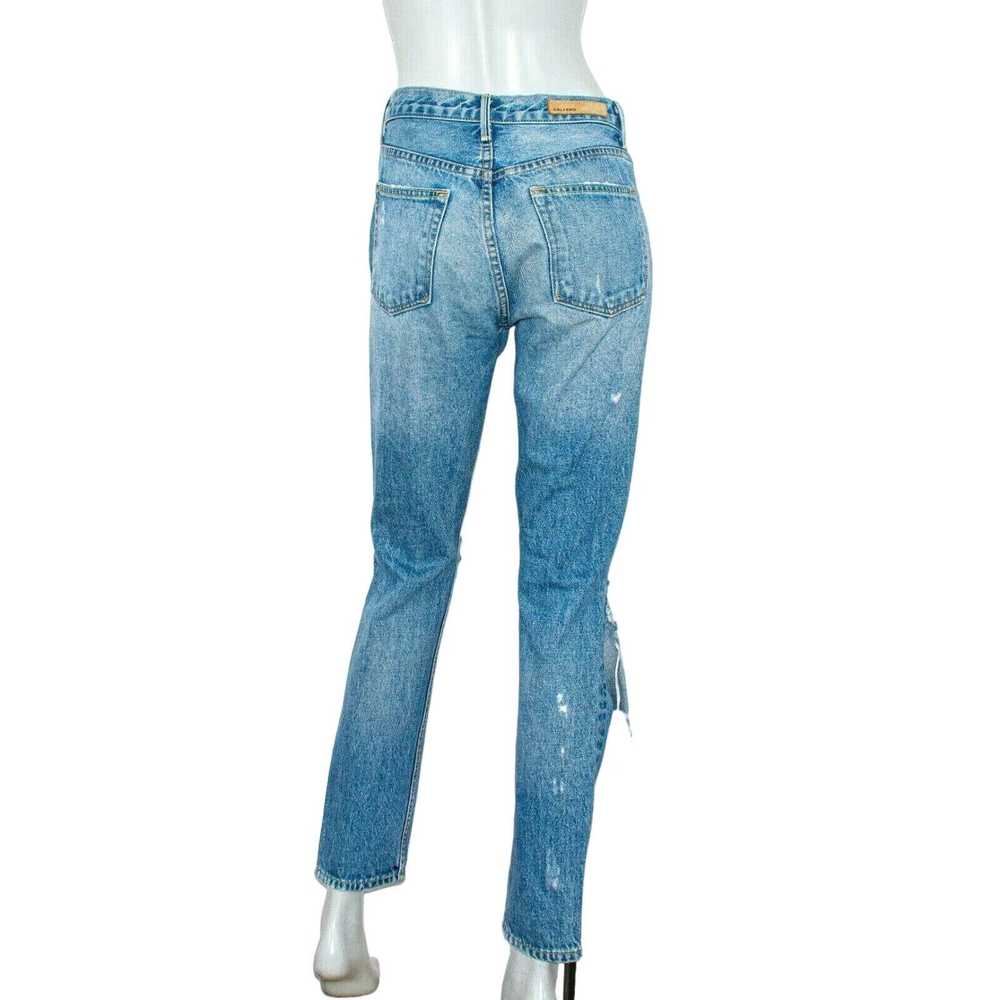 Designer GRLFRND KAROLINA Denim Jeans Ripped Dist… - image 3