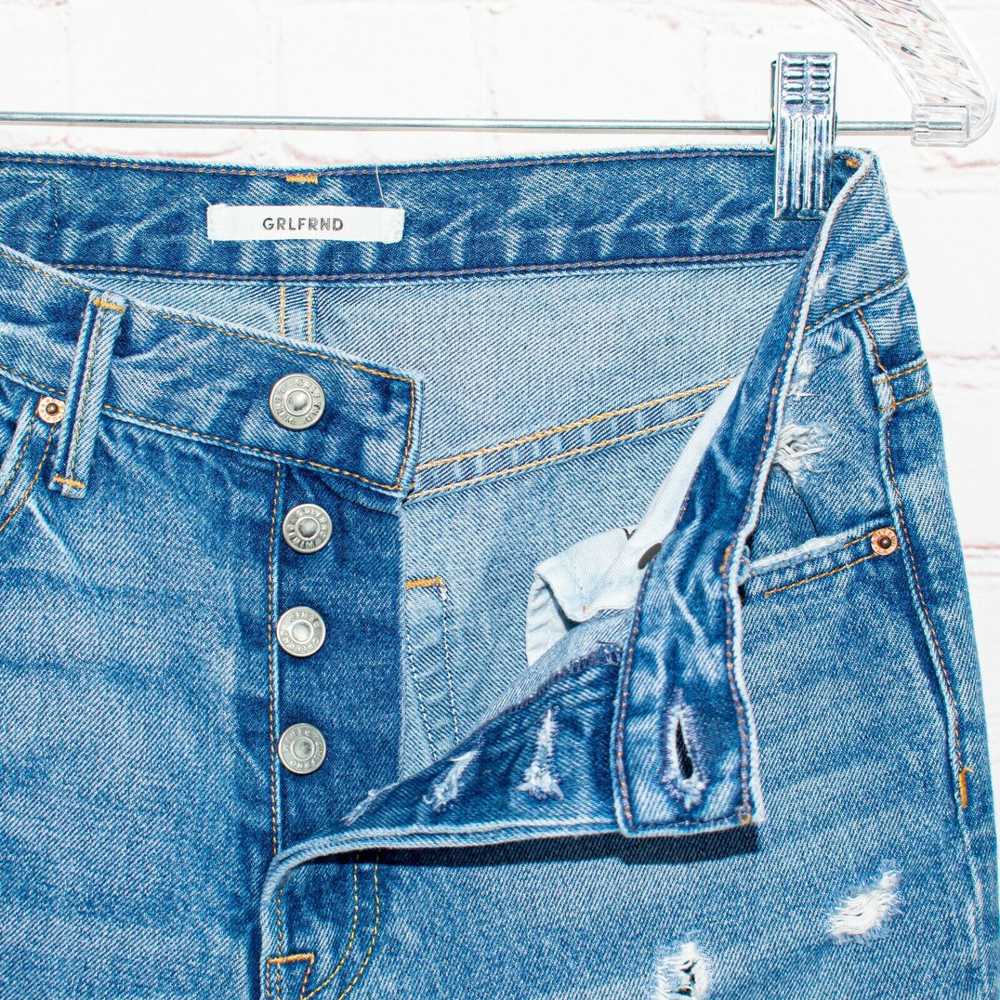 Designer GRLFRND KAROLINA Denim Jeans Ripped Dist… - image 4