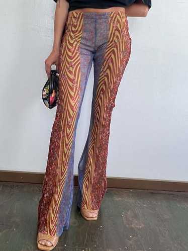 Vintage Psychedelic Pleated Flares - image 1