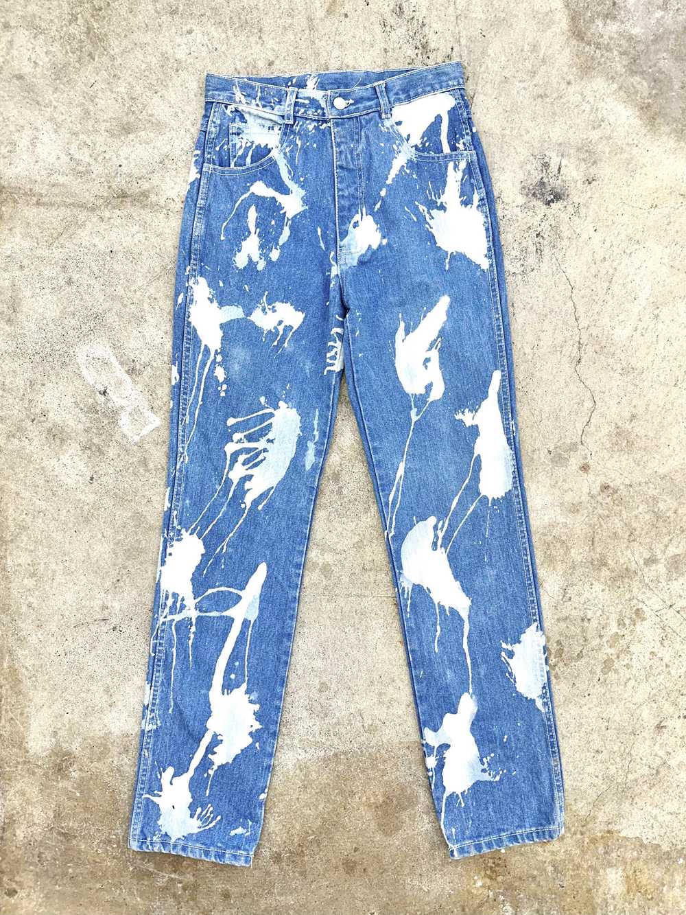 1990's Bleached Jeans - image 1