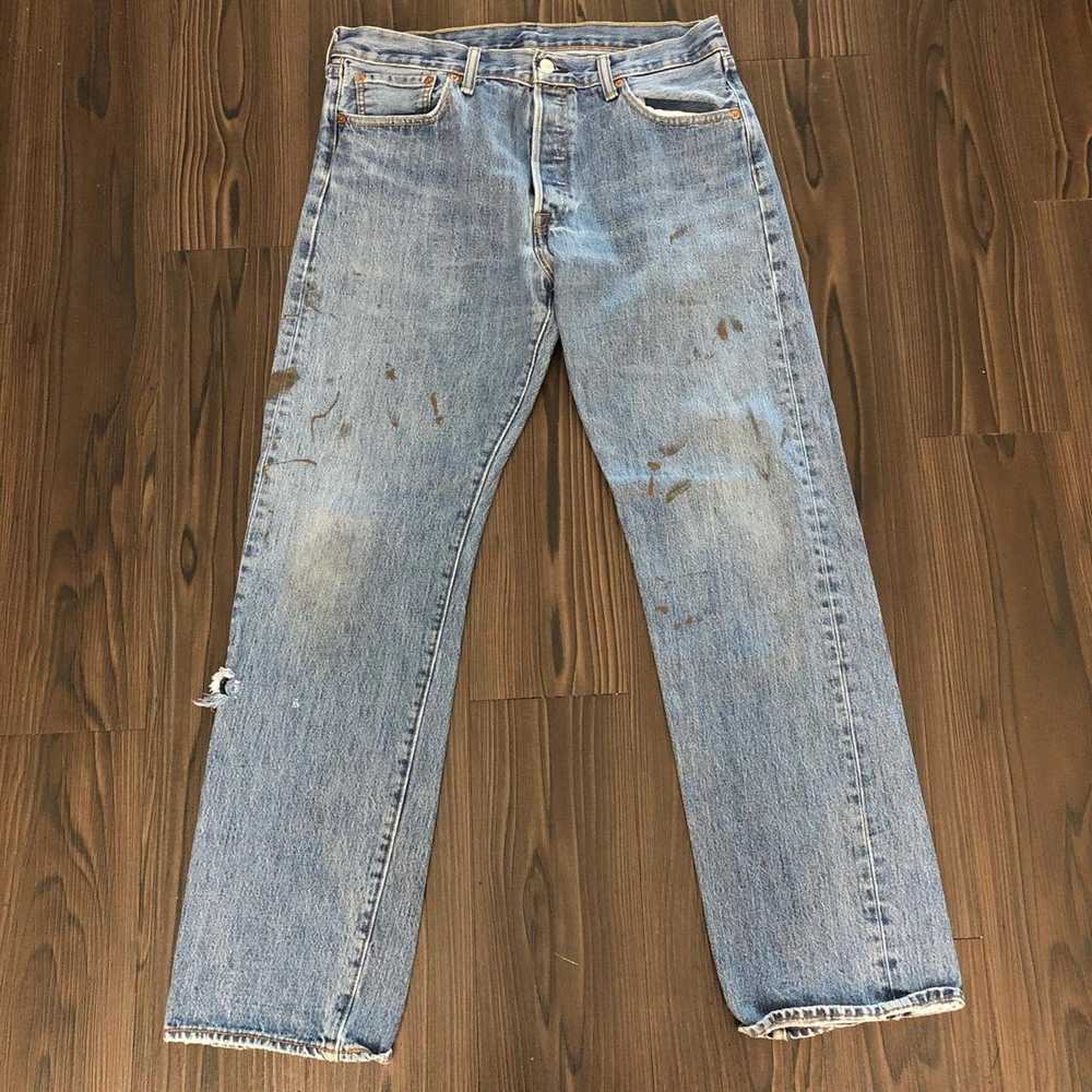 Other Men’s Distressed Painted Riders Denim Jeans… - image 2