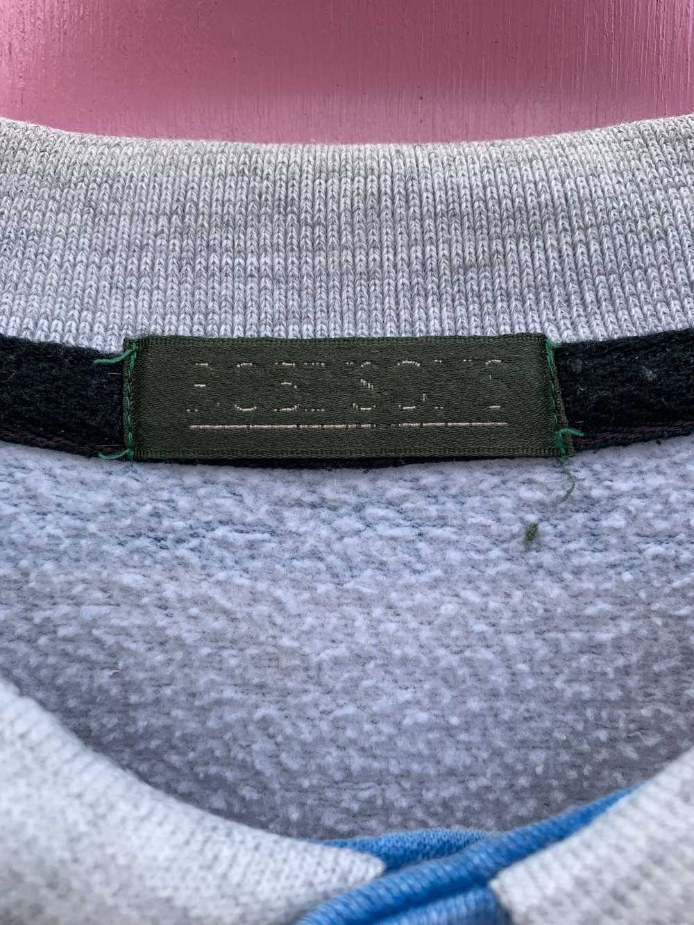 1990S HORIZONTAL STRIPED COLLARED SWEATSHIRT - image 10