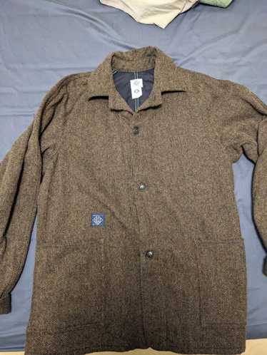 Post Overalls SB40 Herringbone Tweed wool HBT bro… - image 1