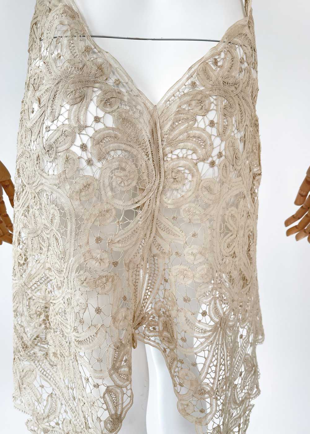 Reworked Antique Lace Halter Dress - image 8