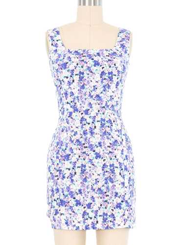 Dolce & Gabbana Lavender Floral Mini Dress