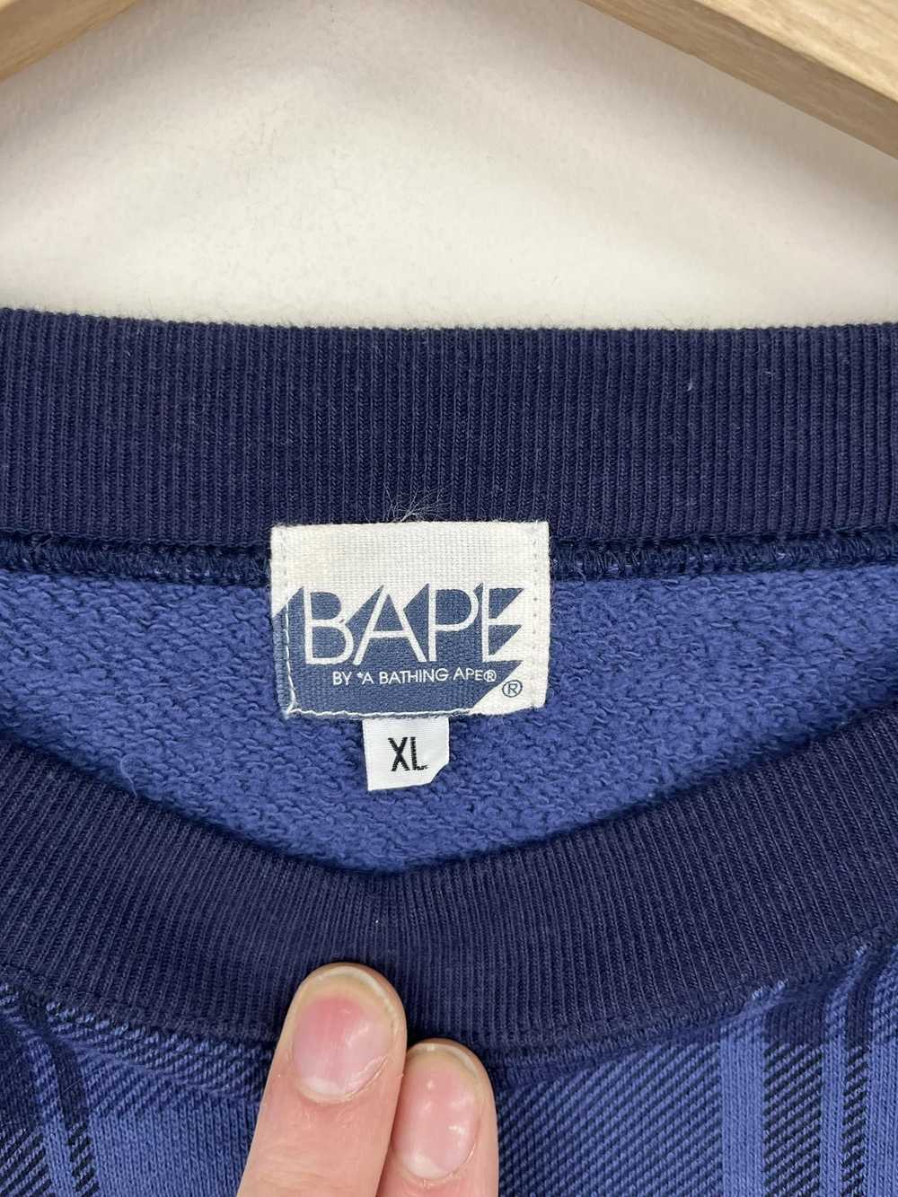 Bape × Japanese Brand × Streetwear Bape Plaid Cre… - image 3