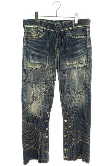 Kapital KAPITAL LEGS Line-Damaged Remade Denim Pa… - image 1