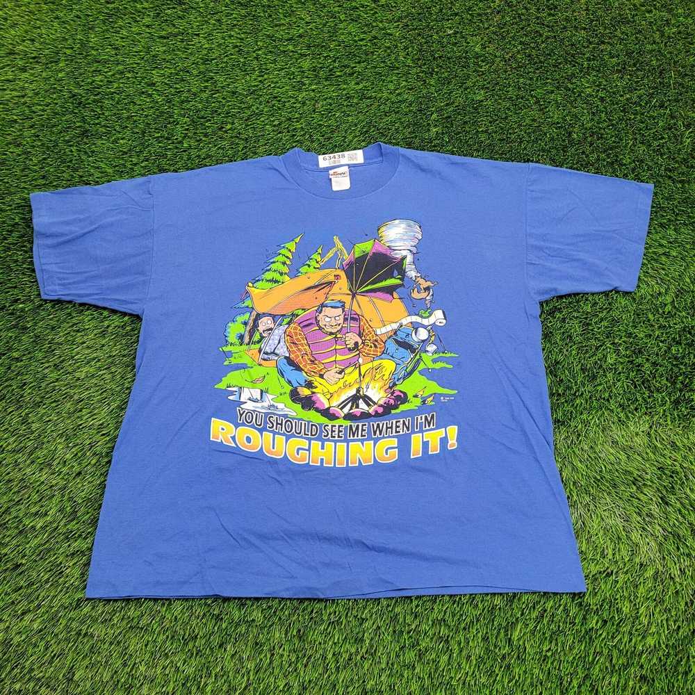 Other Vintage 1992 Funny Outdoor Camping Shirt XL… - image 1