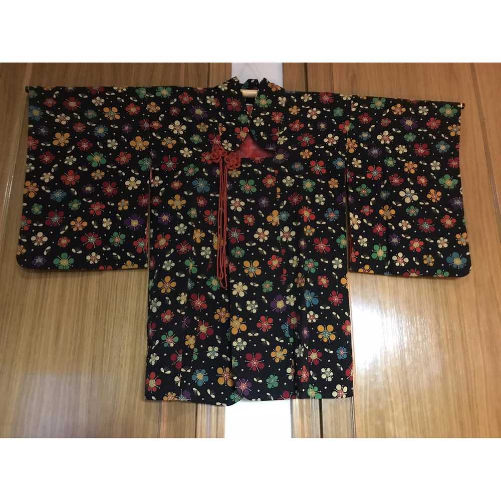 Non Signé / Unsigned Kimono silk cardi coat - image 10