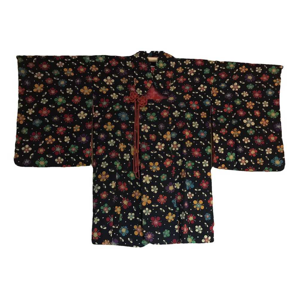 Non Signé / Unsigned Kimono silk cardi coat - image 1