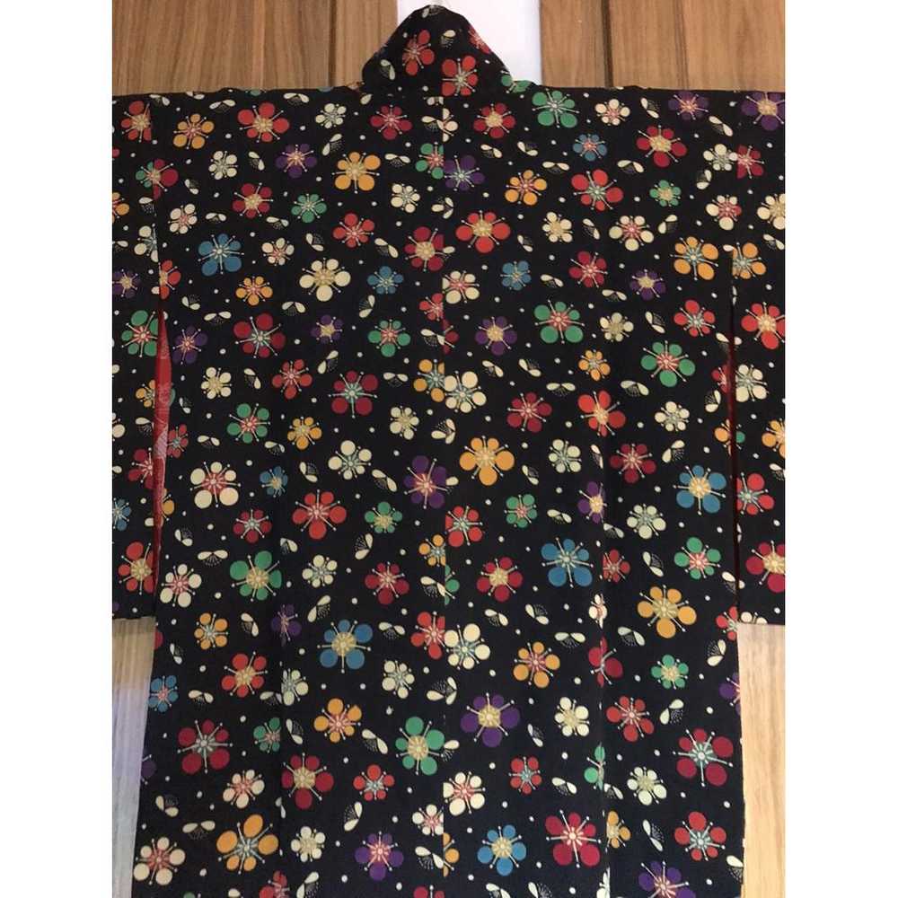 Non Signé / Unsigned Kimono silk cardi coat - image 5
