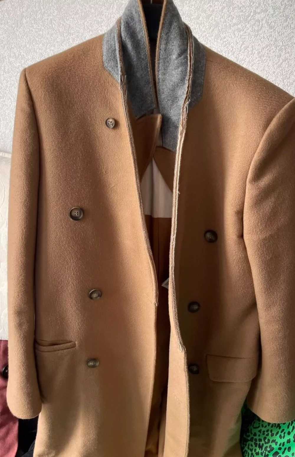 Maison Margiela Maison Margiela Hm Camel Wool Coat - image 1