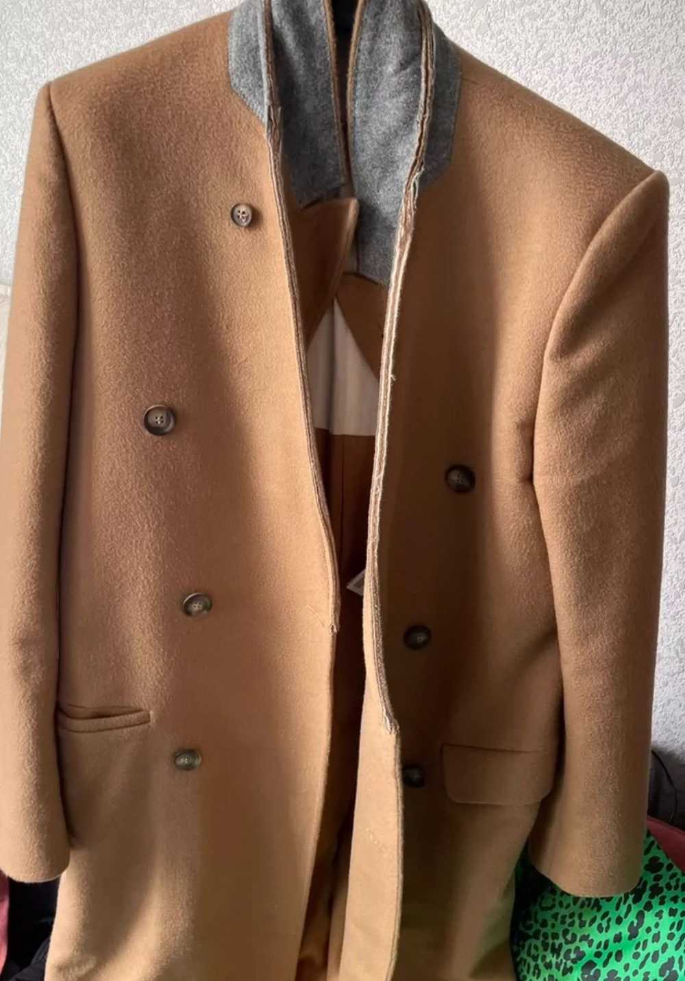 Maison Margiela Maison Margiela Hm Camel Wool Coat - image 2