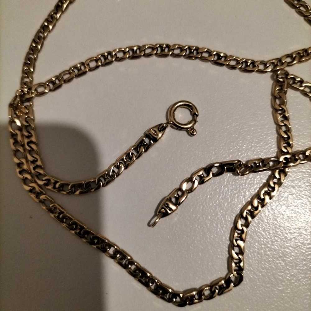 Non Signé / Unsigned Yellow gold necklace - image 3