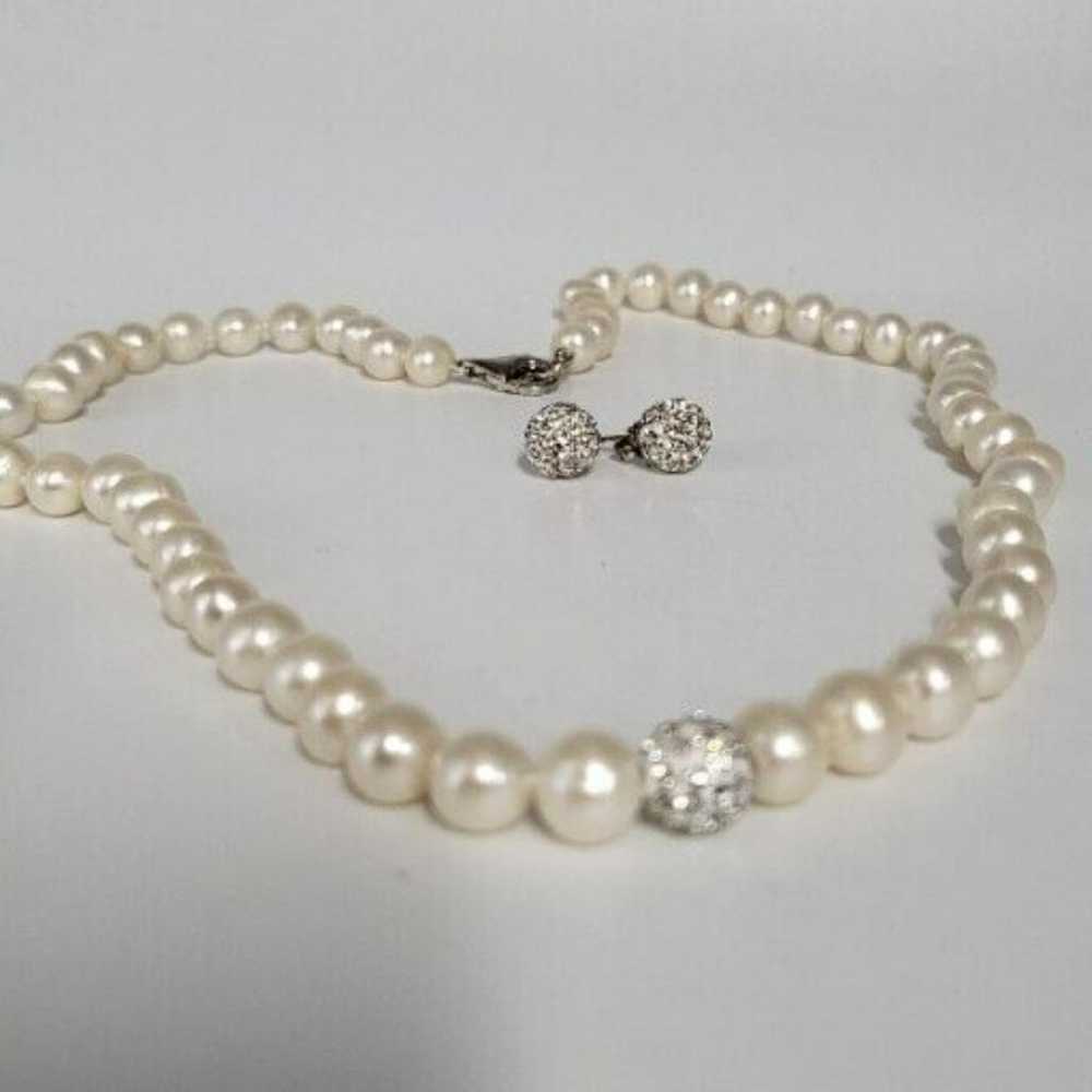 Non Signé / Unsigned Pearl necklace - image 2