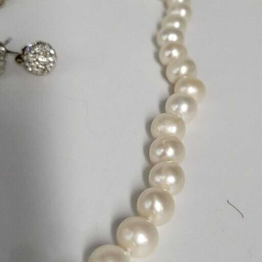 Non Signé / Unsigned Pearl necklace - image 7