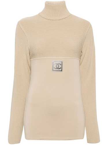 CHANEL Pre-Owned 2002 Sport Line wool jumper - Br… - image 1