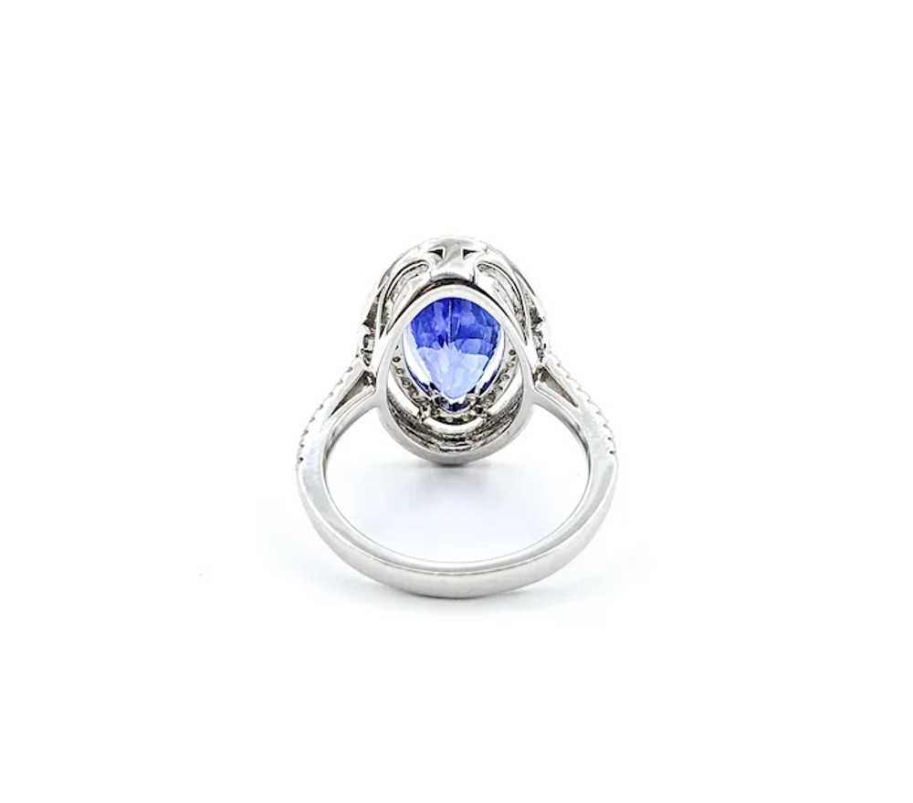 4.01ct Marquise Shape Tanzanite & Diamond Ring in… - image 10