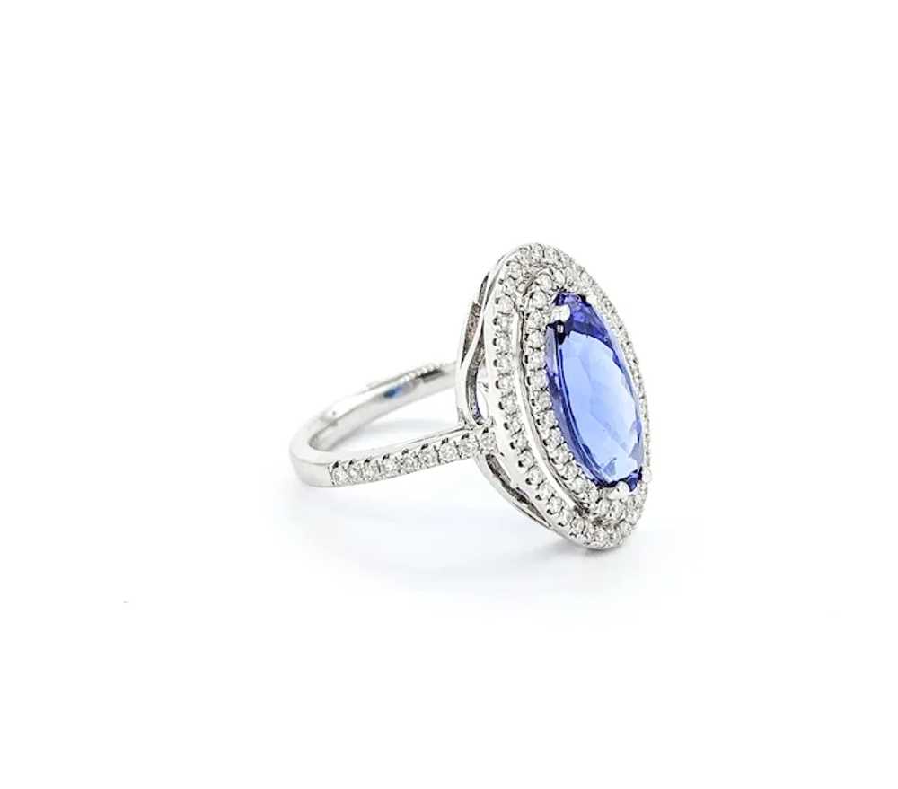 4.01ct Marquise Shape Tanzanite & Diamond Ring in… - image 7