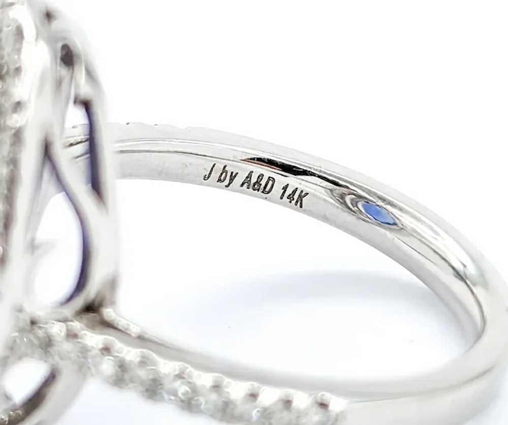 4.01ct Marquise Shape Tanzanite & Diamond Ring in… - image 8