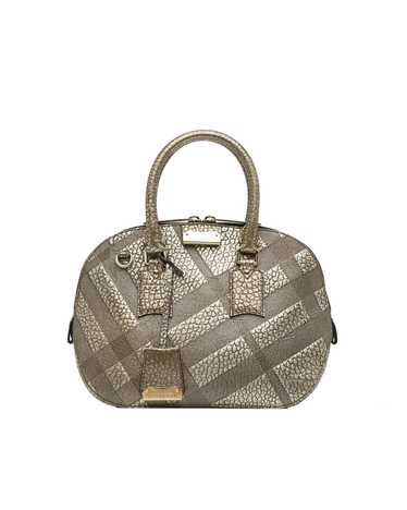 Burberry Grained Leather Orchard Handle Bag - image 1