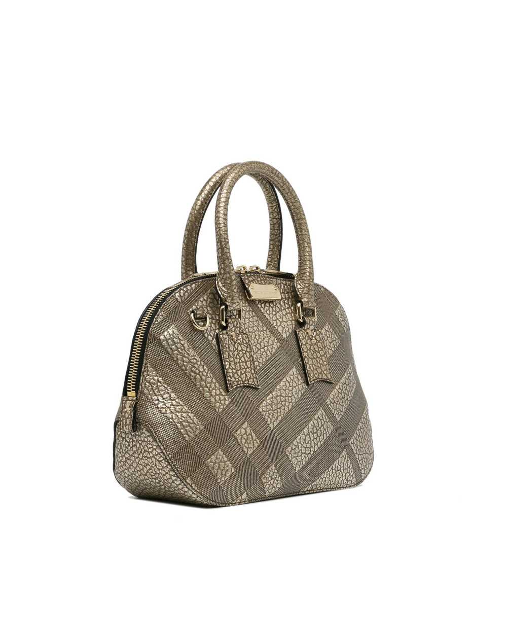 Burberry Grained Leather Orchard Handle Bag - image 2