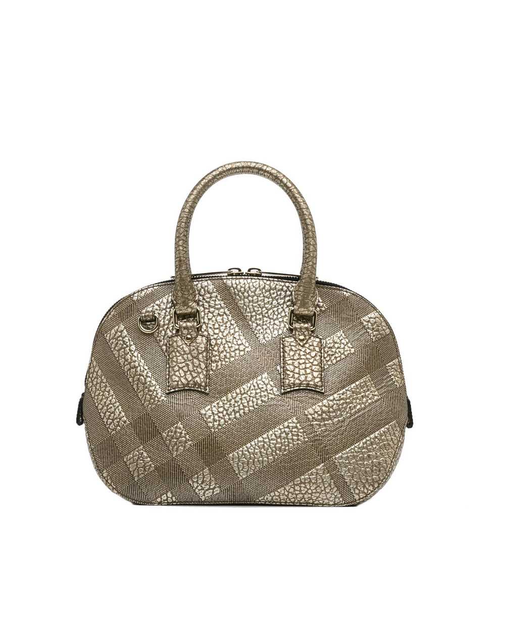 Burberry Grained Leather Orchard Handle Bag - image 3