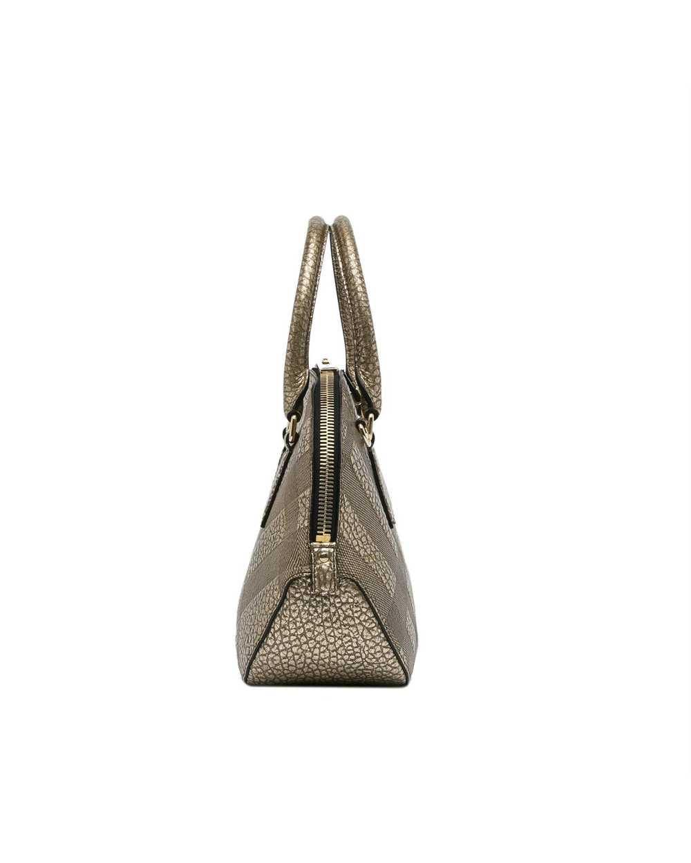 Burberry Grained Leather Orchard Handle Bag - image 4