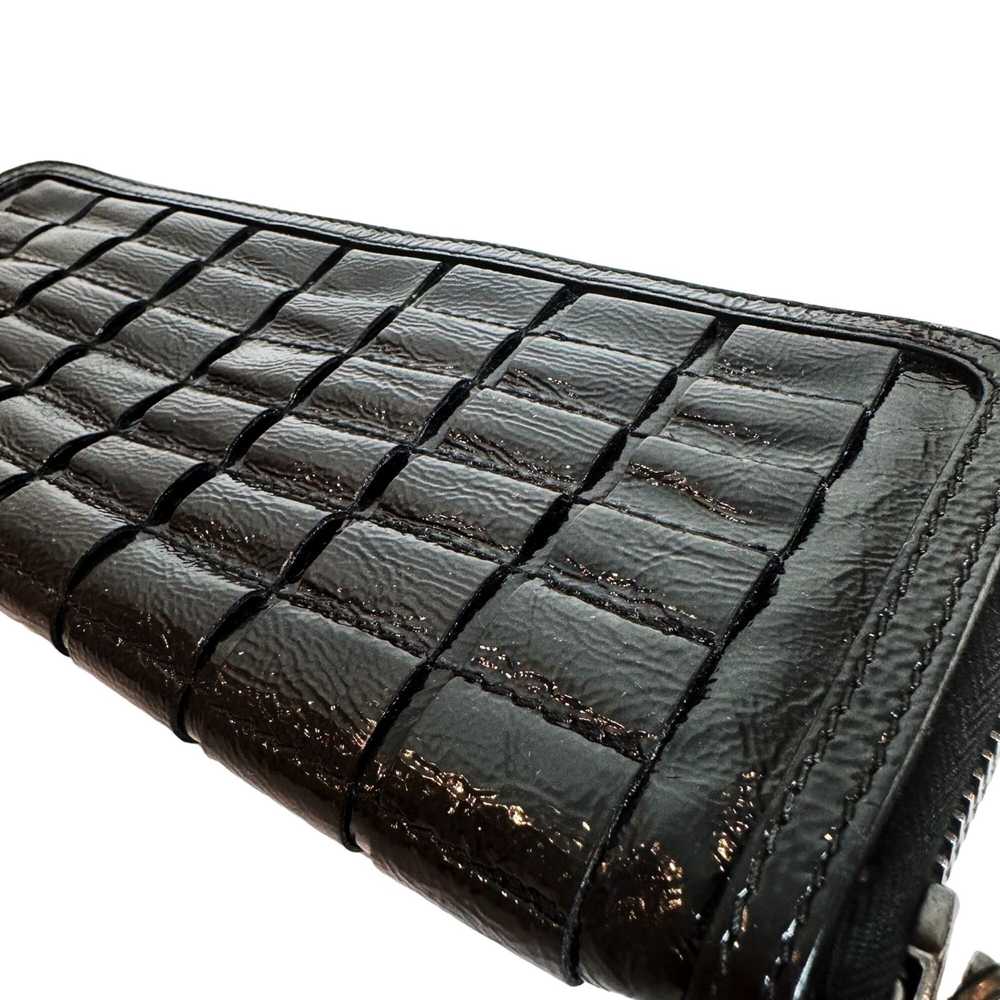 Burberry Burberry Italy Black Patent Leather Zip … - image 4