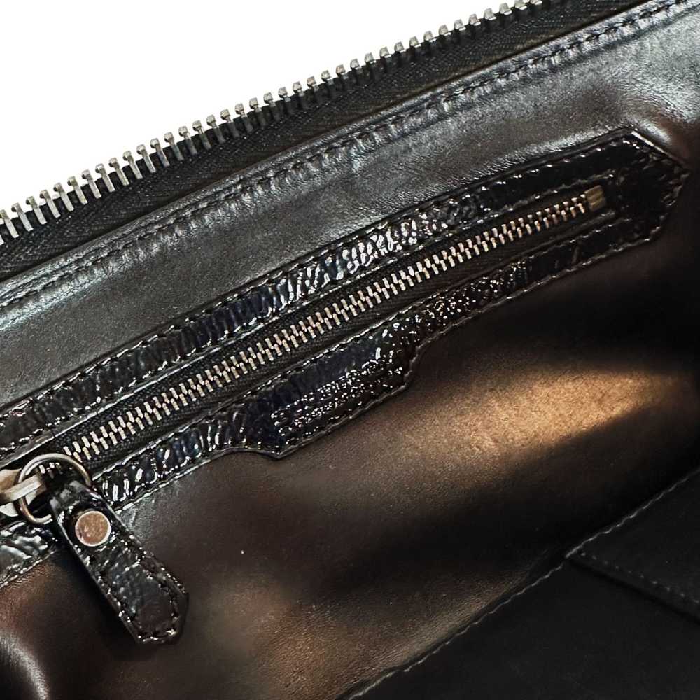 Burberry Burberry Italy Black Patent Leather Zip … - image 6