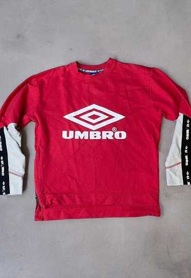 Vintage Umbro Spell Out Popper Sweatshirt - image 1