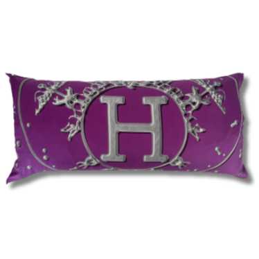 Hermes Hermes Vif Argent Purple Vintage Silk Scar… - image 1