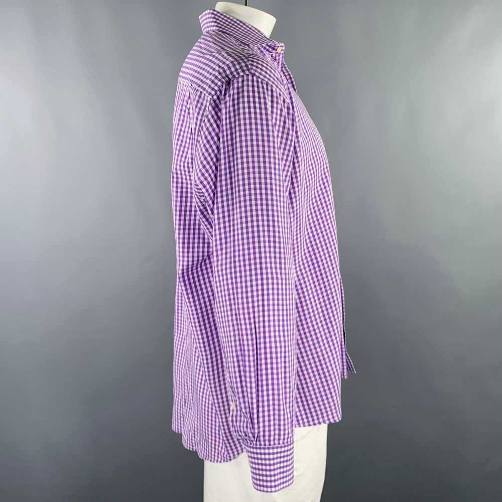 Burma Bibas Purple White Gingham Cotton Spread Co… - image 2