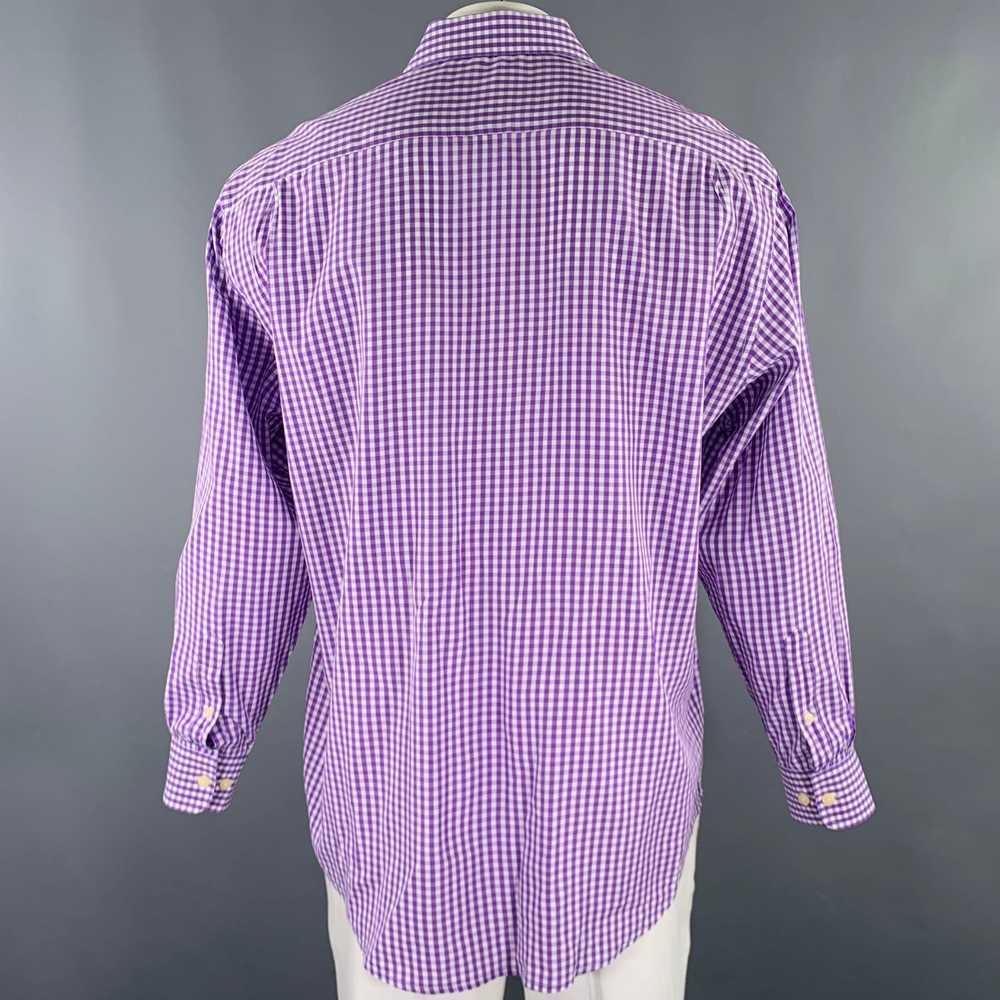 Burma Bibas Purple White Gingham Cotton Spread Co… - image 3