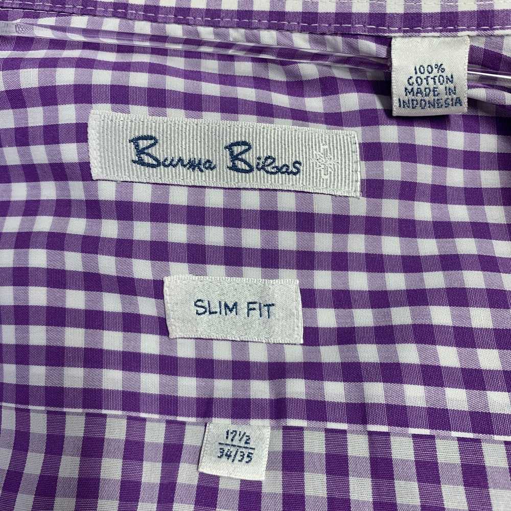 Burma Bibas Purple White Gingham Cotton Spread Co… - image 4