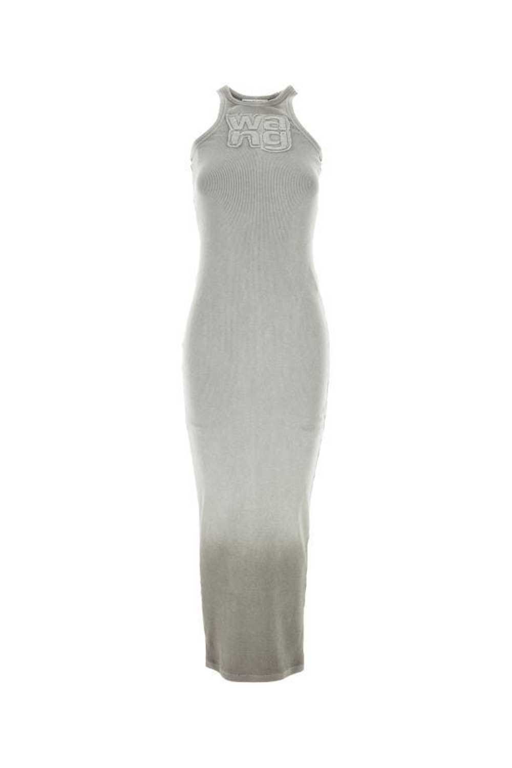T by Alexander Wang Grey Stretch Cotton Dress - image 3