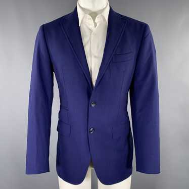 Other Blue Virgin Wool Notch Lapel Sport Coat - image 1