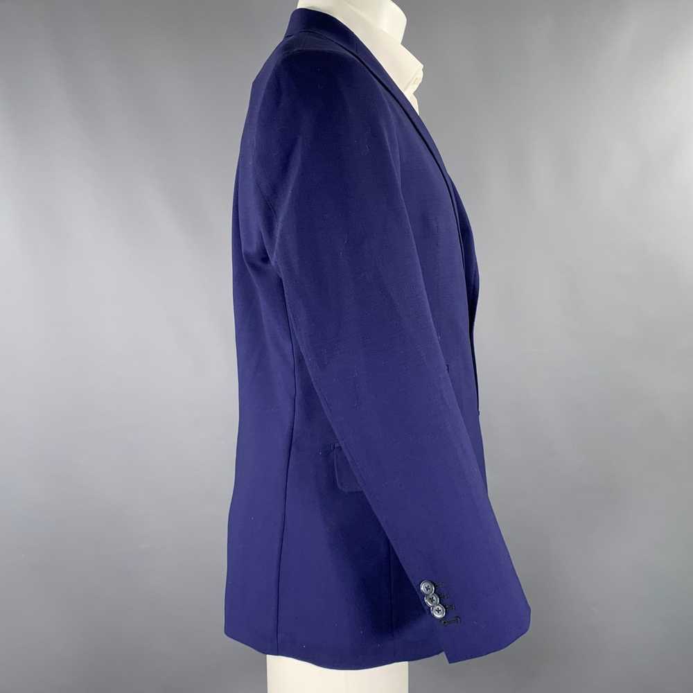 Other Blue Virgin Wool Notch Lapel Sport Coat - image 2