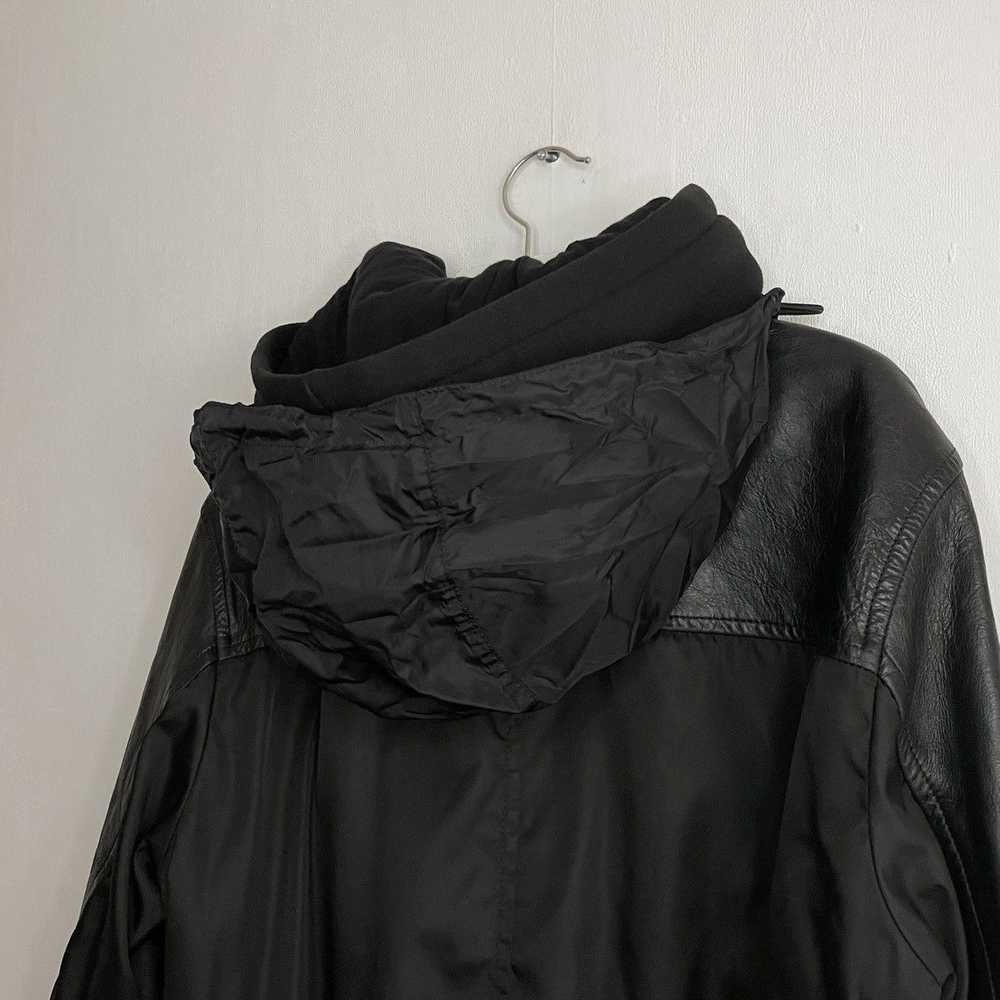 Prada Prada Milano Nylon/Leather Hodded Bomber Ja… - image 8